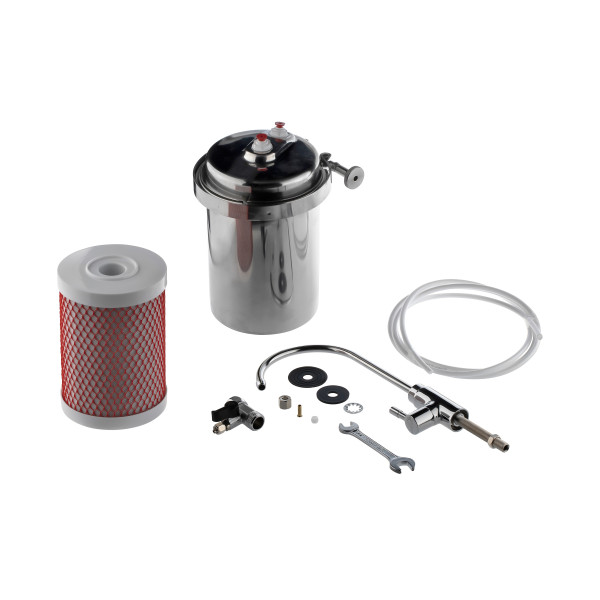 Фильтр под мойку Гейзер ЭКО с краном (компактный) (18053)