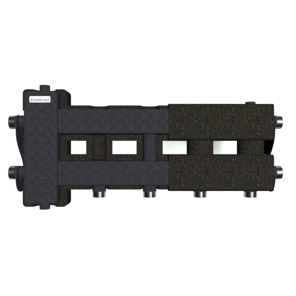 Коллектор балансировочный Gidruss BM-60-3D.EPP (до 60 кВт, подкл. котла G 1", 2+1 контура G 1", 4D-кронштейны K.UMS, EPP-термоизоляция, ст. 09Г2С) Коллектор балансировочный Gidruss BM-60-3D.EPP (до 60 кВт, подкл. котла G 1", 2+1 контура G 1", 4D-кронштейны K.UMS, EPP-термоизоляция, ст. 09Г2С)