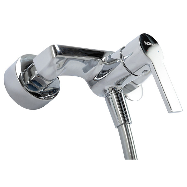 Смеситель для душа BelBagno с ручным душем, шлангом и держателем, хром (AURORA-ESDM-CRM)