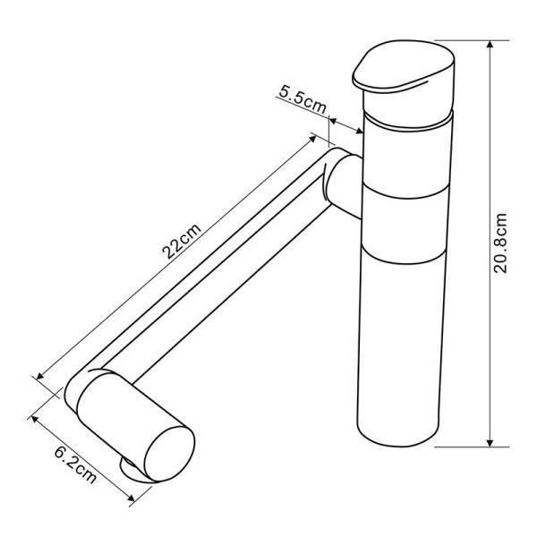 Смеситель для кухни Melodia Perfetto нерж.ст., регулируемый по высоте излив (MDV30202ss)