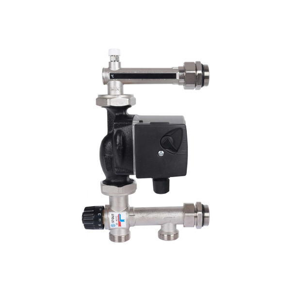Модуль подмешивающий с термостатическим клапаном Stout Grundfos UPSO 25-65 130 (SDG-0120-007001) Модуль подмешивающий с термостатическим клапаном Stout Grundfos UPSO 25-65 130 (SDG-0120-007001)