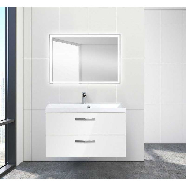 Тумба подвесная BelBagno Aurora 90 см Bianco Lucido (Aurora-900-2C-SO-BL)