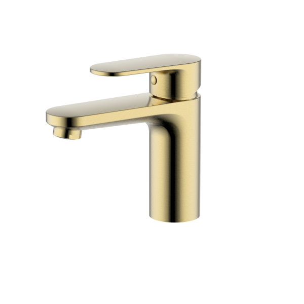 Смеситель для раковины Aquatek Ника золото шлифованное (AQ1810BG)