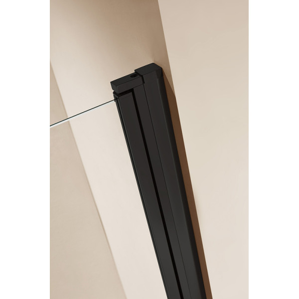 Душевая перегородка Cezares Eco 60x190 стекло прозрачное, профиль черный (ECO-O-B-1-60-C-NERO)