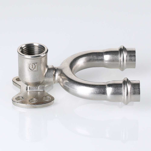 Водорозетка 15*1/2"В проходная Valtec (нерж.ст., пресс) (VTi.954.DI.150415)