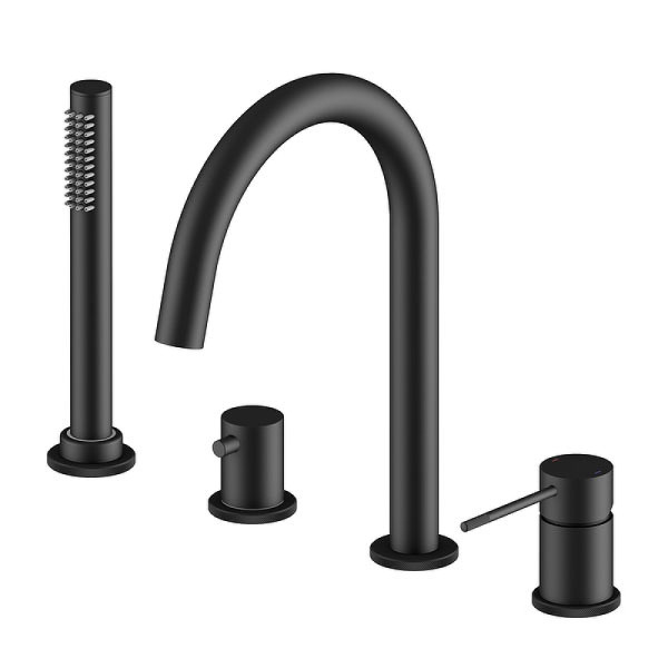 Смеситель на борт ванны Timo Saona черный врезной, излив, лейка 3 режима, шланг для душа (2320/03Y) Смеситель на борт ванны Timo Saona черный врезной, излив, лейка 3 режима, шланг для душа (2320/03Y)