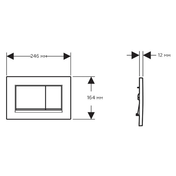 Клавиша смывная Geberit Sigma30 (115.883.01.1) Клавиша смывная Geberit Sigma30 (115.883.01.1)