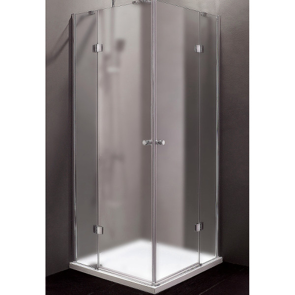 Душевой уголок Cezares Verona 120x120x195 стекло матовое, профиль хром (VERONA-W-A-2-120-P-Cr)