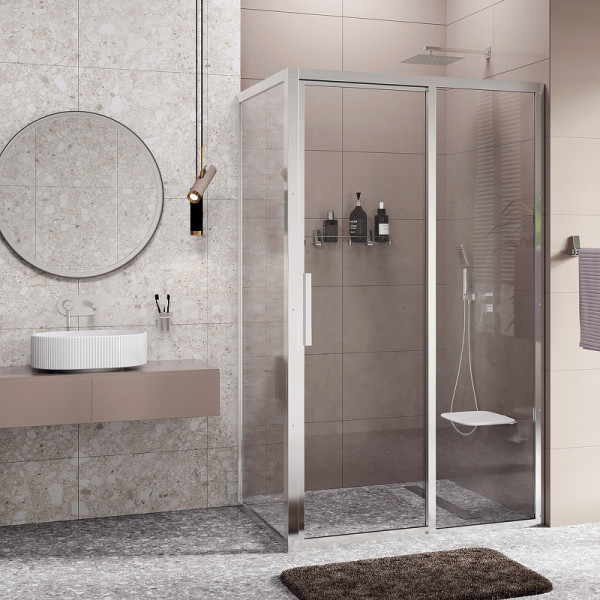 Душевая стенка WasserKRAFT Lopau 32S 90х200 стекло прозрачное, профиль хром (32S07-RP90) Душевая стенка WasserKRAFT Lopau 32S 90х200 стекло прозрачное, профиль хром (32S07-RP90)