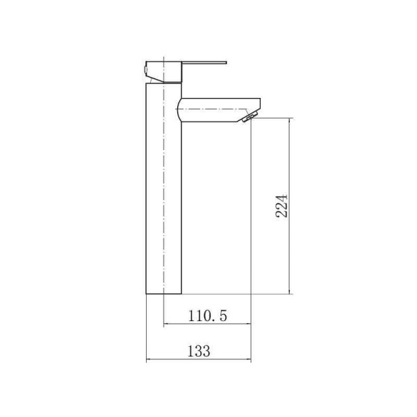Смеситель для раковины Fashun сатин (A51201-7)