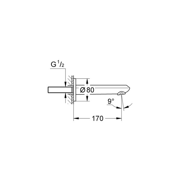 Излив для ванны Grohe Eurodisc Cosmopolitan (13278002)