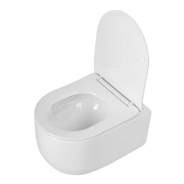Унитаз подвесной BelBagno Soft-TOR со смывом "Торнадо" с сиденьем soft close (BB084CH-TOR/SC)