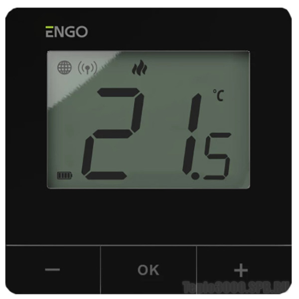 Терморегулятор Engo Умный ZigBee/868 МГц 2*АА (черный) (E25-BATB)