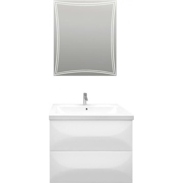 Зеркало Marka One Brio 750*70*900 белое (У26295)