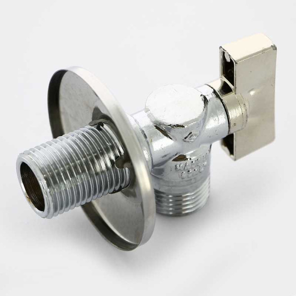 Кран Bugatti угловой 1/2"*1/2" НН шаровый с чашкой Minnesota 872 (08720002)