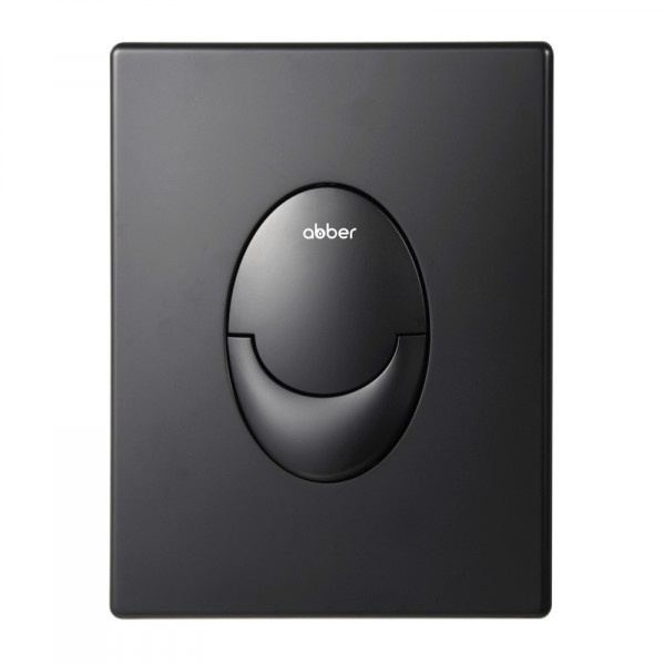 Клавиша смывная Abber черная матовая (AC0125MB)