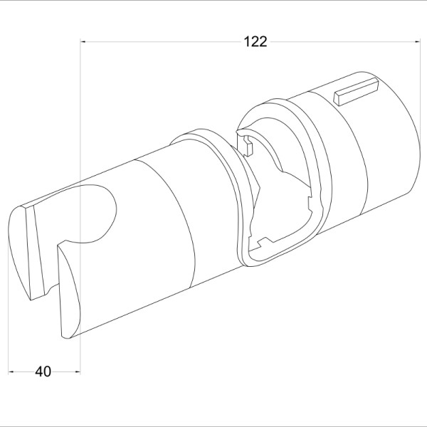 Держатель для ручного душа Melodia della vita хром (MKP28006)
