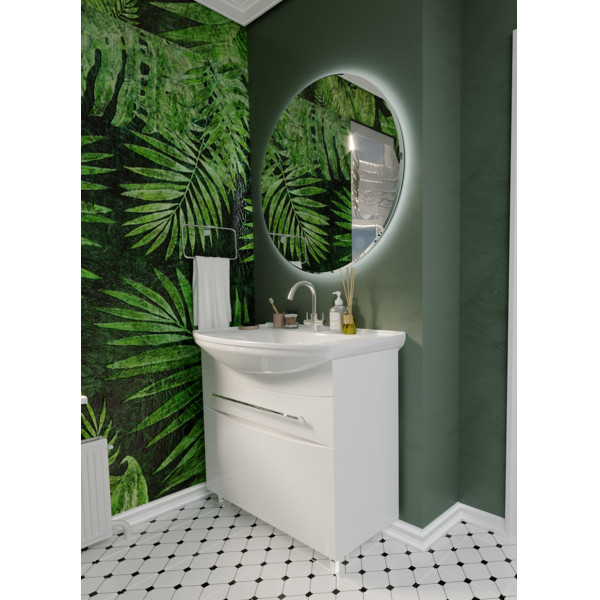 Тумба напольная 1Marka Lina 865*490*850 белая (У94493)