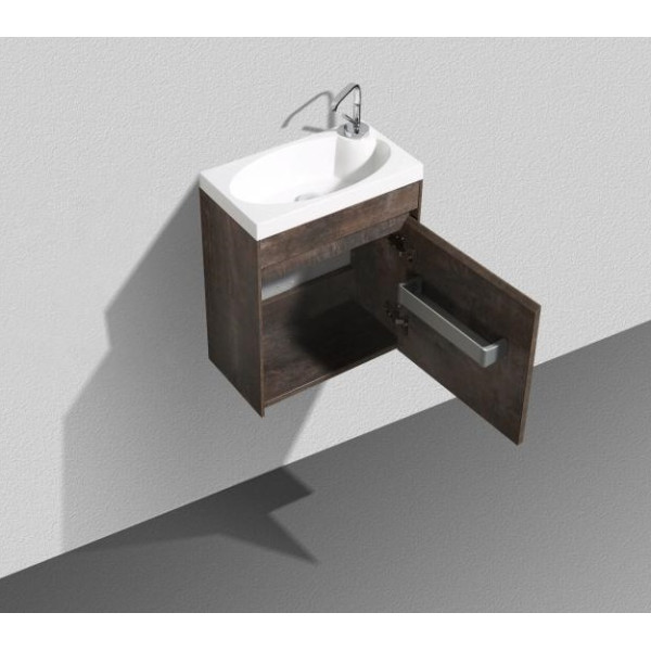 Тумба подвесная с дверкой BelBagno Pietra Mini 46-R Stone (PIETRA MINI-460-1A-SO-PT-R)