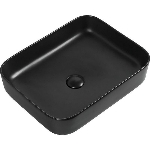 Раковина накладная Aquanet SOUL-1-MB 50х40х13,5 черная матовая (245833)