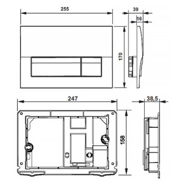 Инсталляция для подвесного унитаза Laufen PRO чаша унитаза Rimless с сиденьем микролифт и клавишей смыва, хром глянец (Z.RU93.0.761.5)