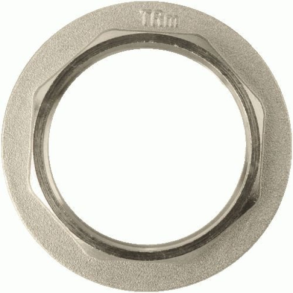 Контргайка 1 1/2" с ребордой TeRma (никель) (06055) Контргайка 1 1/2" с ребордой TeRma (никель) (06055)