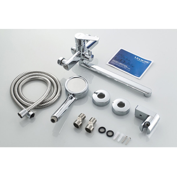 Смеситель для ванны и душа Ledeme с душевым гарнитуром (L2269)