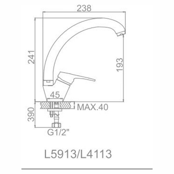 Смеситель для кухни Ledeme (L4113) Смеситель для кухни Ledeme (L4113)