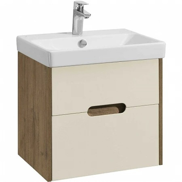 Тумба-умывальник Aquaton Оливия 55 Дуб веллингтон/1WH501620 Раковина Адриана 55 (1A2542K0OLVG0)