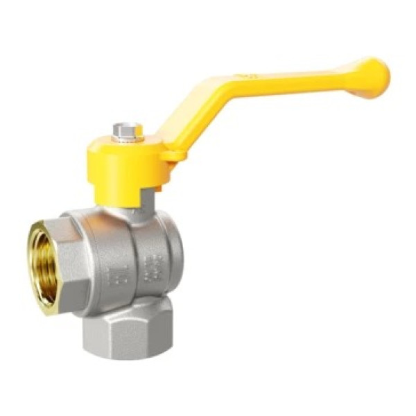 Кран угловой газовый 1/2" ВВ шаровый LD Pride (желтая ручка) (LD 47.251.15) Кран угловой газовый 1/2" ВВ шаровый LD Pride (желтая ручка) (LD 47.251.15)