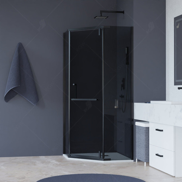 Душевой уголок RGW HO-081-B 90*90 стекло тонированное, профиль черный 350608199-34