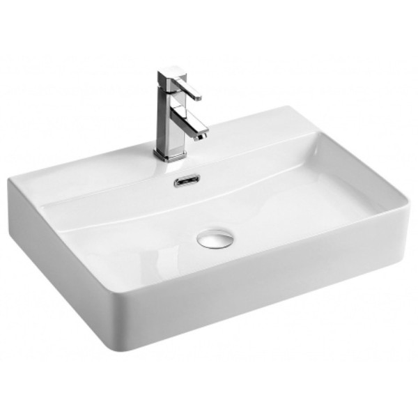 Раковина накладная Azario Tours 60x13x42 белая (AZ-2173 SP) Раковина накладная Azario Tours 60x13x42 белая (AZ-2173 SP)