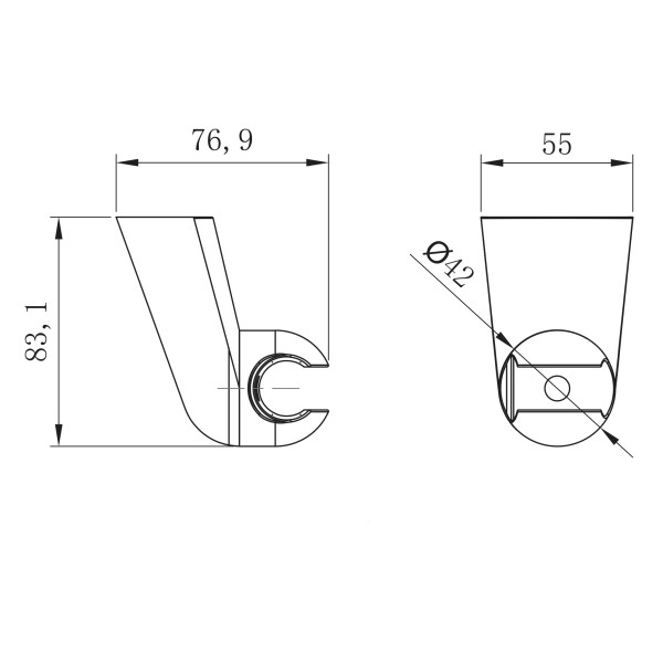 Крепление настенное Lemark поворотное для лейки (LM8080C) Крепление настенное Lemark поворотное для лейки (LM8080C)