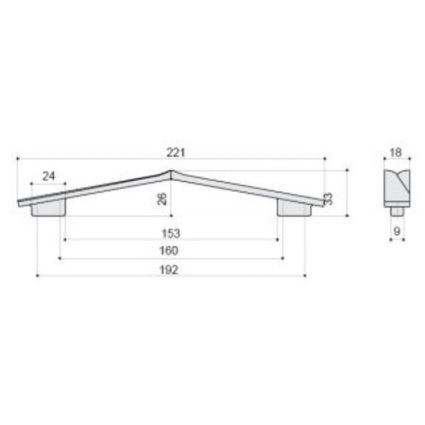 Ручка-скоба Belbagno xром матовый лакированный (8.1135.192160.42)