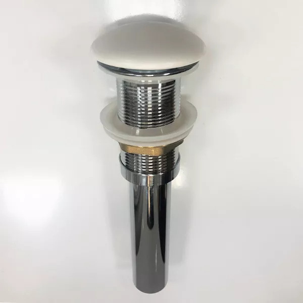 Донный клапан Comforty с керамическим верхом матовый белый (DK-01 MW)