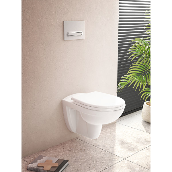 Комплект инсталляция с унитазом Vitra Normus L-box с клавишей глянцевый хром (9773B003-7206)