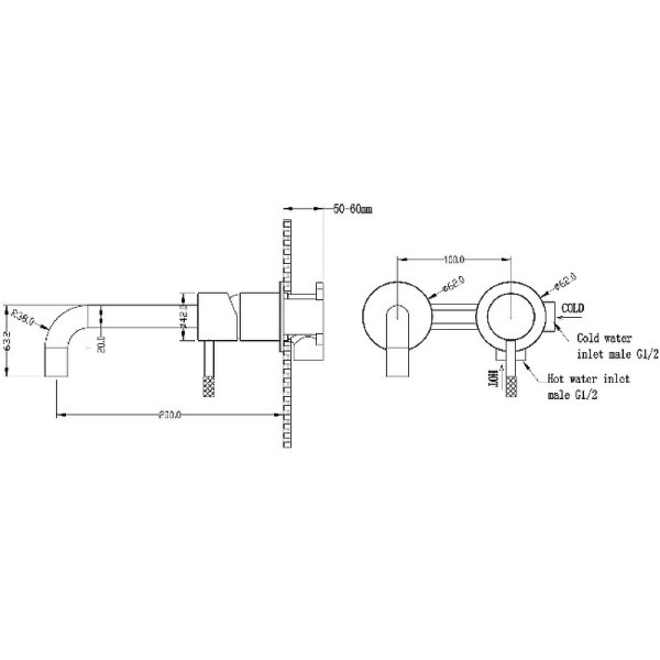Смеситель для раковины Boheme Uno черный (465-B) Смеситель для раковины Boheme Uno черный (465-B)