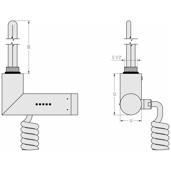 Модуль электрический многофункциональный Сунержа МЭМ левый матовый черный (31-1517-1007) Модуль электрический многофункциональный Сунержа МЭМ левый матовый черный (31-1517-1007)