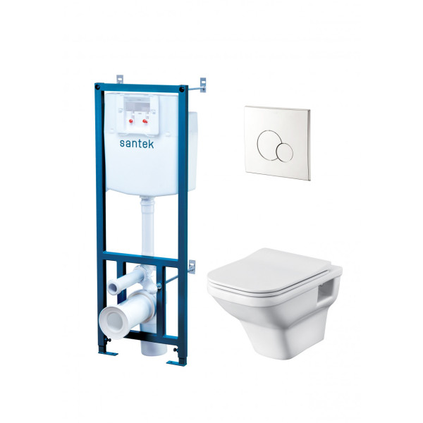 Инсталляция с унитазом с клавишей смыва Santek Лайн (1WH501729)