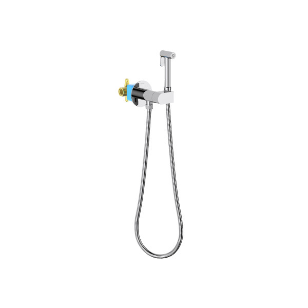Смеситель с гигиеническим душем Aquatek Оберон хром (AQ1024CR) Смеситель с гигиеническим душем Aquatek Оберон хром (AQ1024CR)