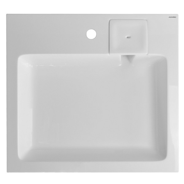 Раковина над стиральной машиной Azario 60x55x100 с сифоном белая (CS00086605)