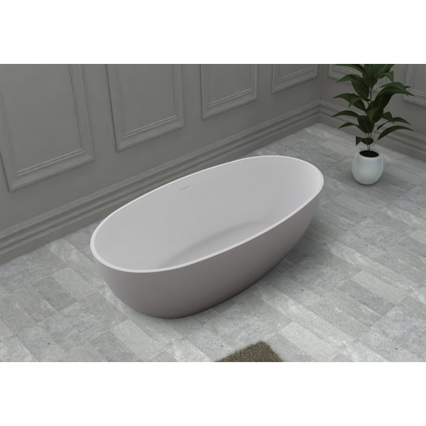 Ванна из искусственного камня Abber Stein 150x78 белая матовая (AS9641-1.5) Ванна из искусственного камня Abber Stein 150x78 белая матовая (AS9641-1.5)