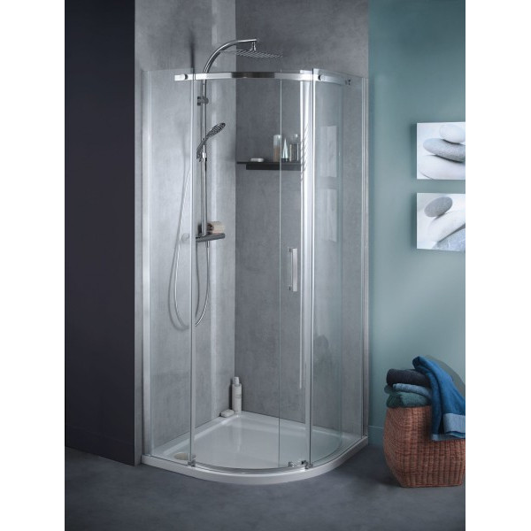 Душевой уголок Jacob Delafon Contra 90x200 стекло прозрачное, профиль хром (E22R90R-GA)