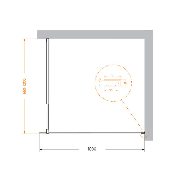 Душевая перегородка BelBagno Kraft 100x195 стекло прозрачное, профиль черный (KRAFT-L-1-10-C-NERO) Душевая перегородка BelBagno Kraft 100x195 стекло прозрачное, профиль черный (KRAFT-L-1-10-C-NERO)