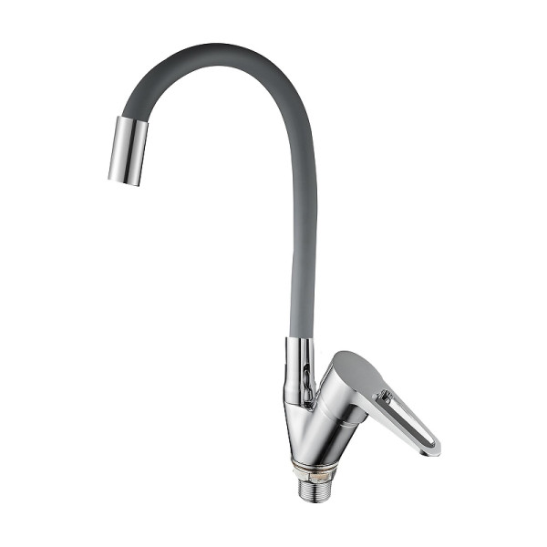 Смеситель для кухни Dlin с гибким изливом хром (D150303-2)