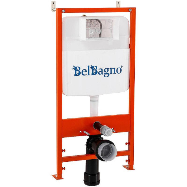 Инсталляция для унитаза с клавишей BelBagno хром (BB026/BB071CR)