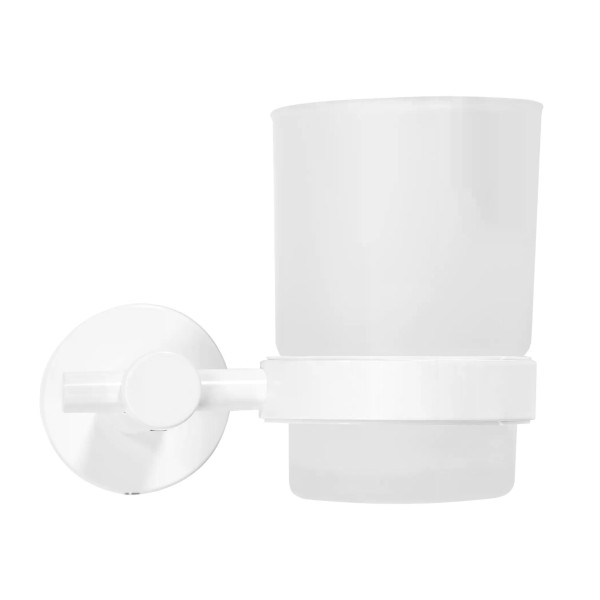 Стакан настенный Rea 322233B White белый (REA-77091)