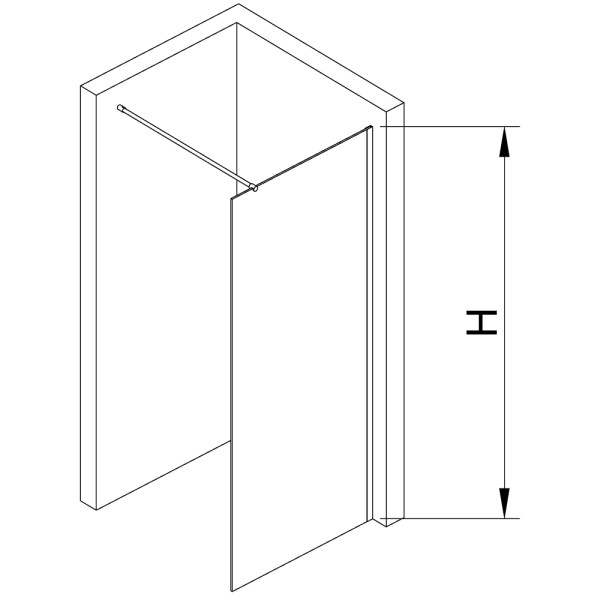 Душевая перегородка RGW WA-002 B 900*1950 стекло матовое, профиль черный (35100209-24)