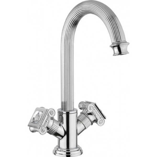 Смеситель для раковины Cezares Olimp хром, ручки квадратные - кристалл Swarovski (OLIMP-LS2-01-Sw) Смеситель для раковины Cezares Olimp хром, ручки квадратные - кристалл Swarovski (OLIMP-LS2-01-Sw)
