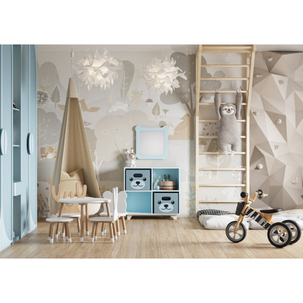 Зеркало Aquaton Каспер 510x34x508 голубой (1.A283.4.02C.R0E.0)